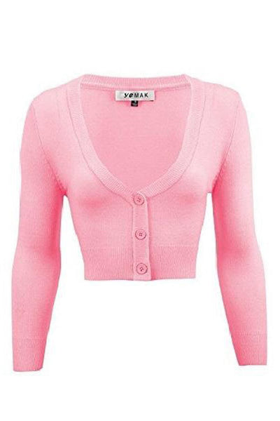 Baby pink shop cropped sweater