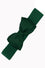 Banned Bella Bow Stretch Elastic Belt in Bottle Green