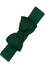 Banned Bella Bow Stretch Elastic Belt in Bottle Green