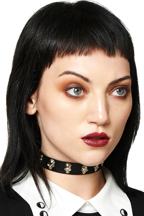 Banned Apparel Le Strange Skull Choker