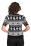 Banned Alternative Ghost Delight Top Jumper Halloween Black and White Knit Argyle