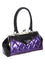 Banned Lily Mae Handbag Purse with Black and Purple Retro Styling