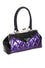 Banned Lily Mae Handbag Purse with Black and Purple Retro Styling