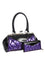 Banned Lily Mae Handbag Purse with Black and Purple Retro Styling