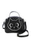 Banned Alternative Haru Cross Body Shoulder Bag in Black with Cat Detailing