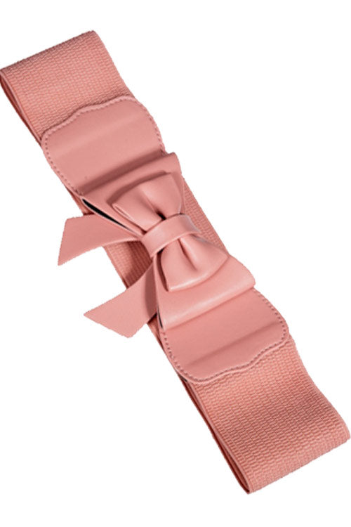 Banned Play it Right Stretch Elastic Belt in Light Pink