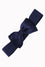 Banned Retro Bella Bow Stretch Elastic Belt in Navy