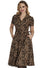 Banned Retro Cheetah Girl Shirt Swing Dress with Matching Belt in Leopard Print