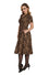 Banned Cheetah Girl Shirt Swing Dress with Matching Belt in Leopard Print