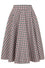 Banned Retro Cary Sweet Swing Skirt in Pink Check Tartan