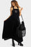 Killstar Ascended Maxi Pinafore Dress Black Tiered Velvet Higher Being Range