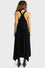 Killstar Ascended Maxi Pinafore Dress Black Tiered Velvet Higher Being Range