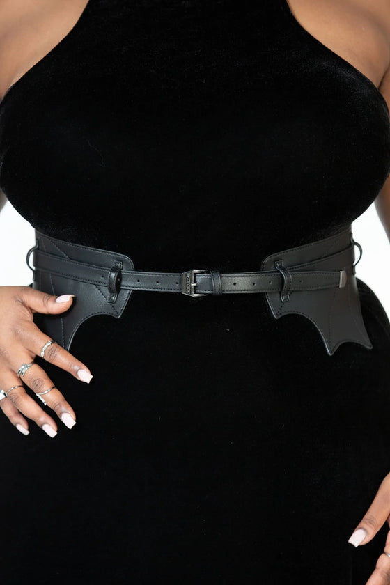 Killstar At First Bite Statement Waist Belt with Webbed Detail Vampy