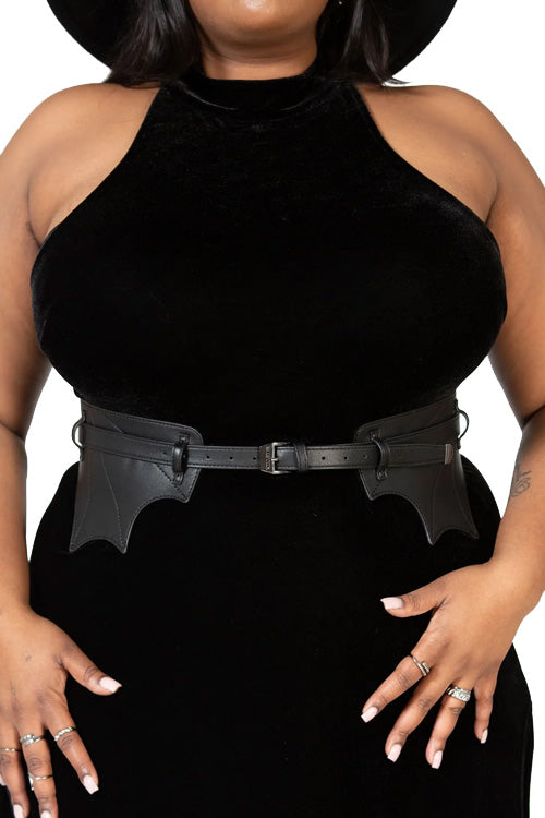 Killstar At First Bite Statement Waist Belt with Webbed Detail Vampy