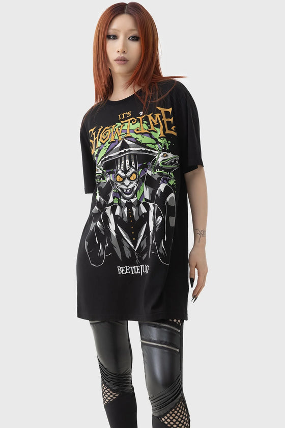 Killstar It's Showtime Relaxed Tee Beetlejuice Range