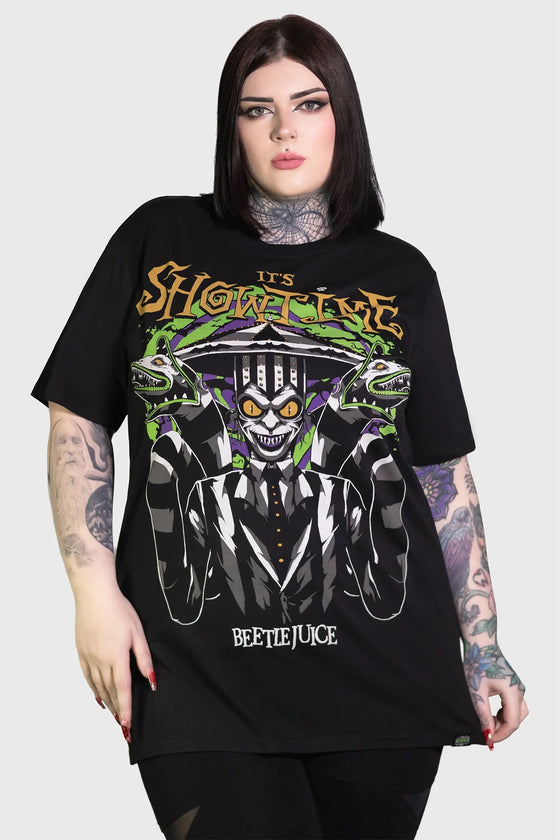 Killstar It's Showtime Relaxed Tee Beetlejuice Range