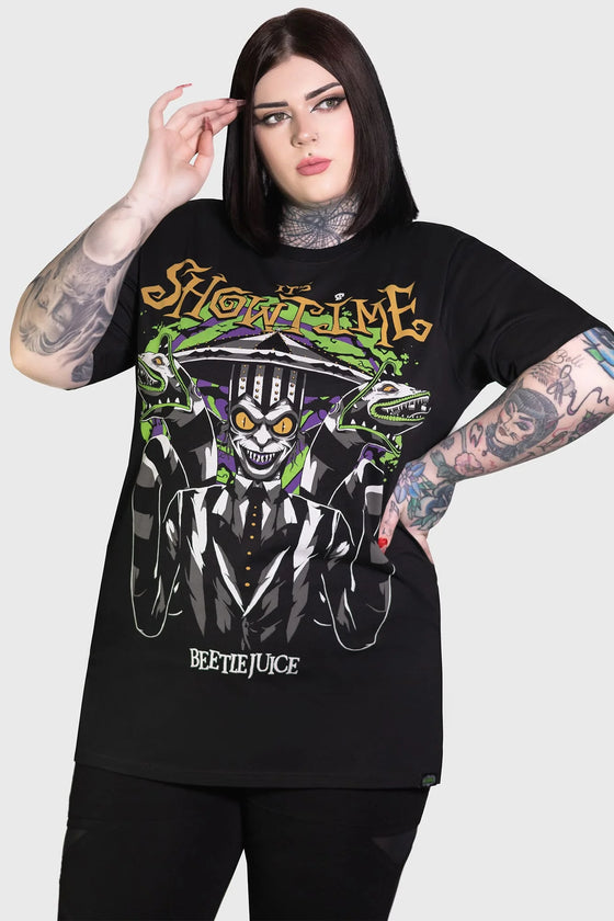 Killstar It's Showtime Relaxed Tee Beetlejuice Range