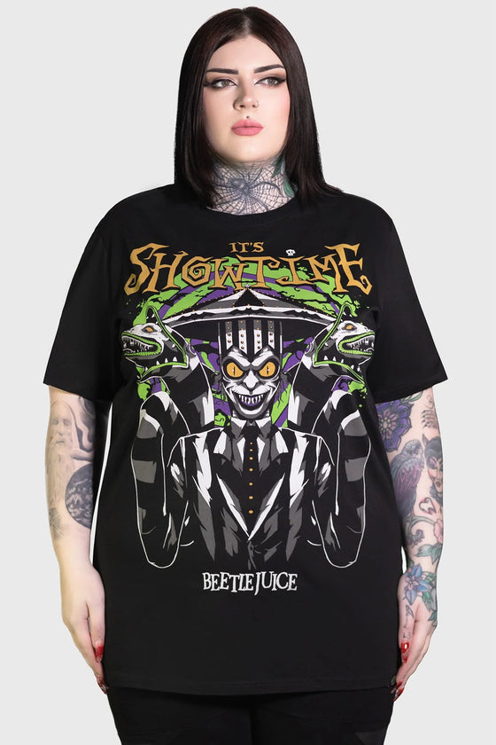 Killstar It's Showtime Relaxed Tee Beetlejuice Range