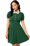 Hell Bunny Basil Mini Dress Foxes Peter Pan Collar