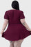 Killstar Chaseleigh Stretchy Berry Red Dress Blood Grunge Range