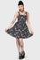 Killstar Flipped Mini Dress Gothabilly Print