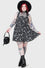 Killstar Flipped Mini Dress Gothabilly Print