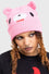 Killstar Gloomy Bear Pink Beanie with Embroidery Detail and Ears Gloomy Bear Range