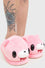 Killstar Gloomy Bear Pink Slippers with Embroidery Detail and Ears Gloomy Bear Range