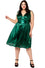 Hell Bunny Gigi Midi Dress in Green Monroe Style