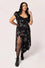 Hell Bunny Grungy Spider Maxi Dress Spider and Web Print