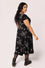 Hell Bunny Grungy Spider Maxi Dress Spider and Web Print