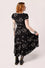 Hell Bunny Grungy Spider Maxi Dress Spider and Web Print