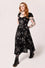 Hell Bunny Grungy Spider Maxi Dress Spider and Web Print