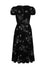 Hell Bunny Grungy Spider Maxi Dress Spider and Web Print