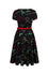 Hell Bunny Angelica Midi Dress Holly Design Christmas