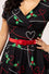 Hell Bunny Angelica Midi Dress Holly Design Christmas