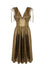 Hell Bunny Gigi Midi Dress in Gold Monroe Style