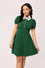 Hell Bunny Basil Mini Dress Foxes Peter Pan Collar