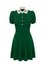 Hell Bunny Basil Mini Dress Foxes Peter Pan Collar