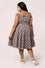 Hell Bunny Leonie Midi Dress Black and White Gingham with Red Hearts - PRE-ORDER estimated dispatch 17 January 2025