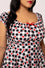 Hell Bunny Leonie Midi Dress Black and White Gingham with Red Hearts - PRE-ORDER estimated dispatch 17 January 2025