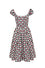 Hell Bunny Leonie Midi Dress Black and White Gingham with Red Hearts - PRE-ORDER estimated dispatch 17 January 2025