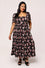 Hell Bunny Perfect Match Dress Maxi Matchbox Print