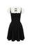 Hell Bunny Alice Mini Dress Black with White Mesh Detailing