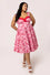 Hell Bunny Bownita Dress in Pink and Red Bow Print