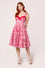 Hell Bunny Bownita Dress in Pink and Red Bow Print