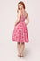 Hell Bunny Bownita Dress in Pink and Red Bow Print