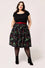 Hell Bunny Angelica Circle Skirt with Holly Design Christmas