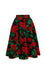 Hell Bunny Dolce Vita Skirt Red Roses on Black