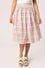 Hell Bunny Suzon Skirt Rainbow Gingham Plaid Check - PRE-ORDER estimated dispatch 17 January 2025